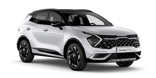 Modelfoto Sportage Phev wit schuin voor zonder achtergrond